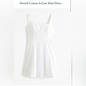 Abercrombie Stretch Cotton A-Line Mini Dress (new with tags) Size L Tall